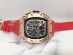 Fake Richard Mille RM 11-03 Mclaren Flyback Rose Gold Rubber Strap Watch